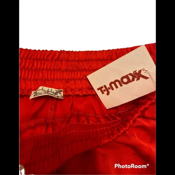 NWT Intimately Free People Red Satin Shorts Sz M - Picture 3 of 4